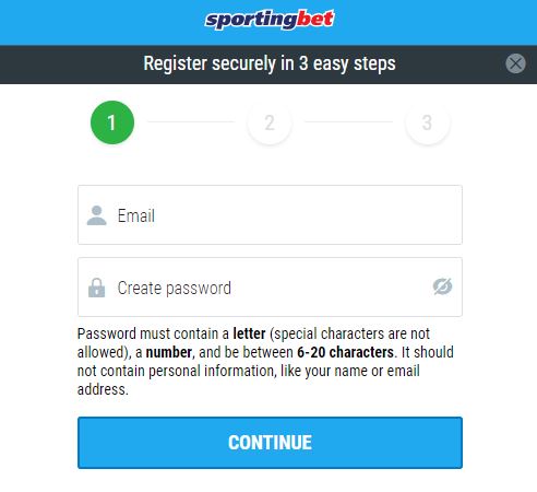 How to register with Sportingbet