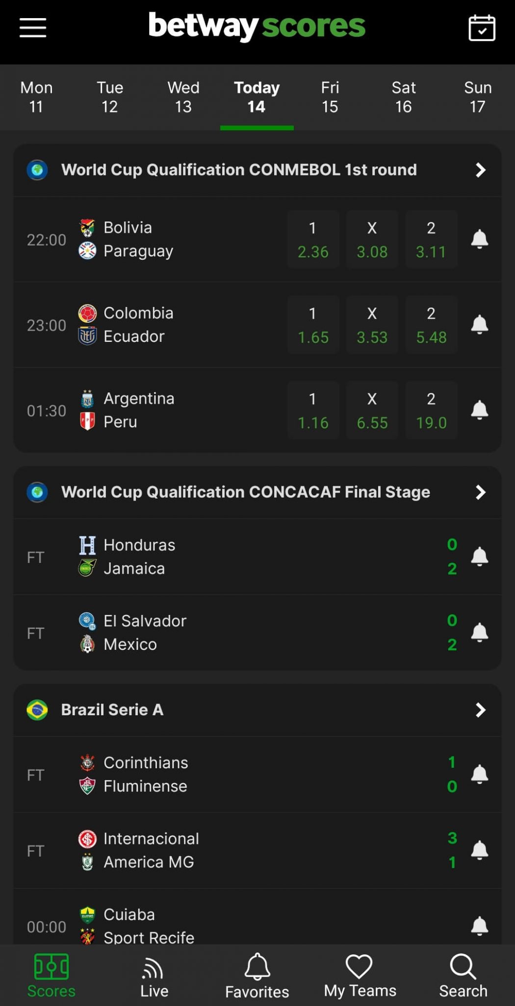 Follow the action with the Betway Scores App Best Sports Betting